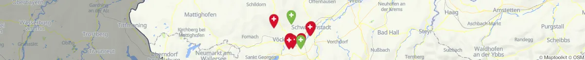 Map view for Pharmacies emergency services nearby Atzbach (Vöcklabruck, Oberösterreich)